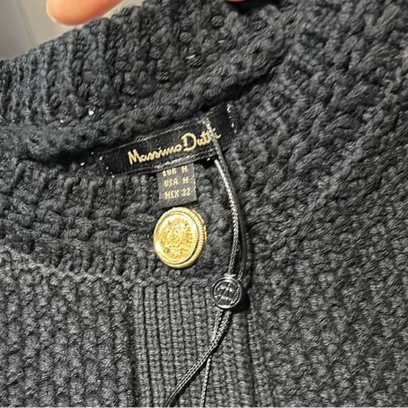 Sold out ❌Massimo Dutti Short sleeve knit cardigan with pockets - Picture 9 of 11